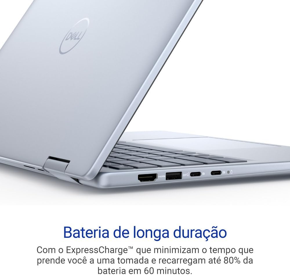 Notebook 2 em 1 Dell Inspiron 14 7440 — 2IN1-I1300-A30, 14" FHD+ (1920x1200) Touch, Intel Core i5-1334U, 16GB RAM, 512GB SSD, Windows 11 Home, Azul Gelo
