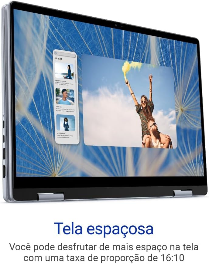 Notebook 2 em 1 Dell Inspiron 14 7440 — 2IN1-I1300-A30, 14" FHD+ (1920x1200) Touch, Intel Core i5-1334U, 16GB RAM, 512GB SSD, Windows 11 Home, Azul Gelo
