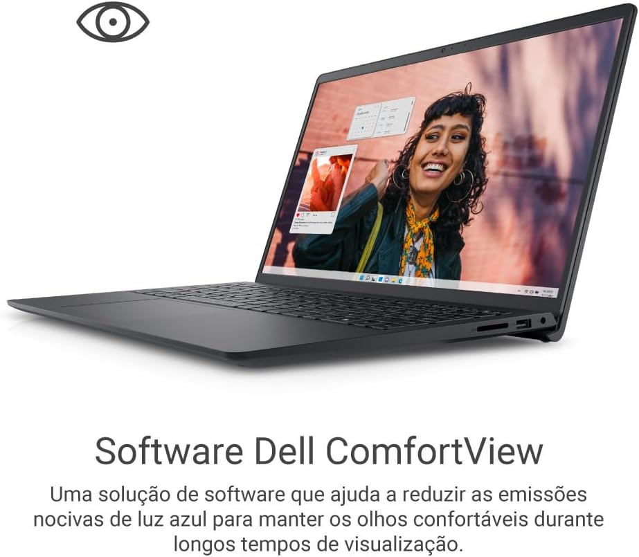Notebook Dell Inspiron 15 3530, 15.6" Full HD (1920x1080), Intel Core i5‑1334U, 8 GB RAM, 512 GB SSD, Windows 11 Home, Preto