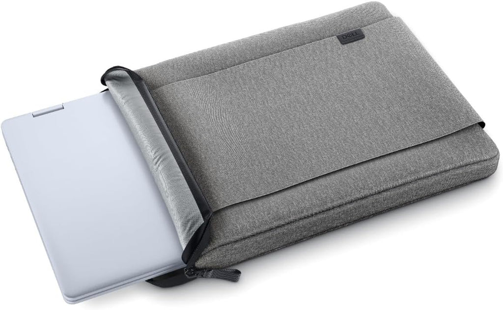 Capa Dell Pro 15-16 EcoLoop Urban CV4625, Para notebooks de até 16", 100% Plástico reciclado, Alça retrátil, Proteção lateral acolchoada, Bolso frontal, Leve, Cinza