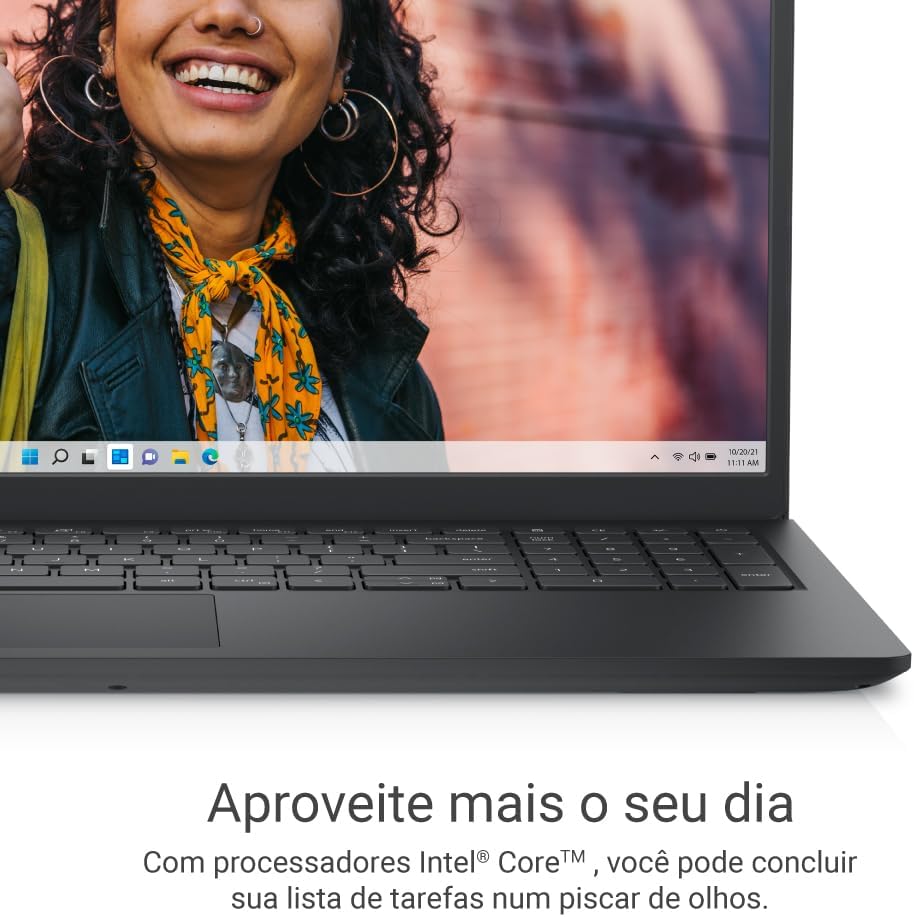 Notebook Dell Inspiron 15 3530, 15.6" Full HD (1920x1080), Intel Core i5‑1334U, 8 GB RAM, 512 GB SSD, Windows 11 Home, Preto
