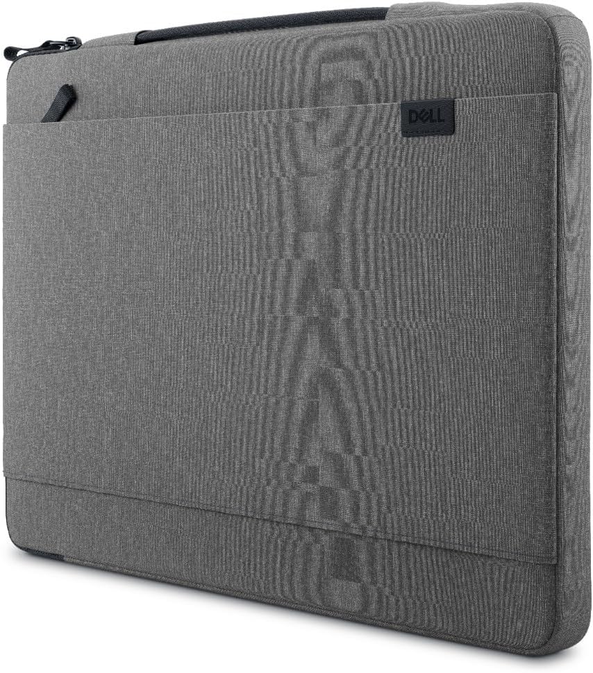 Capa Dell Pro 15-16 EcoLoop Urban CV4625, Para notebooks de até 16", 100% Plástico reciclado, Alça retrátil, Proteção lateral acolchoada, Bolso frontal, Leve, Cinza