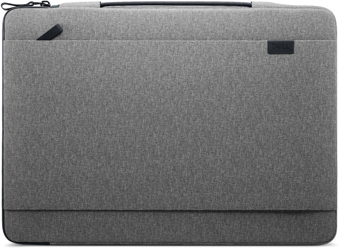 Capa Dell Pro 15-16 EcoLoop Urban CV4625, Para notebooks de até 16", 100% Plástico reciclado, Alça retrátil, Proteção lateral acolchoada, Bolso frontal, Leve, Cinza