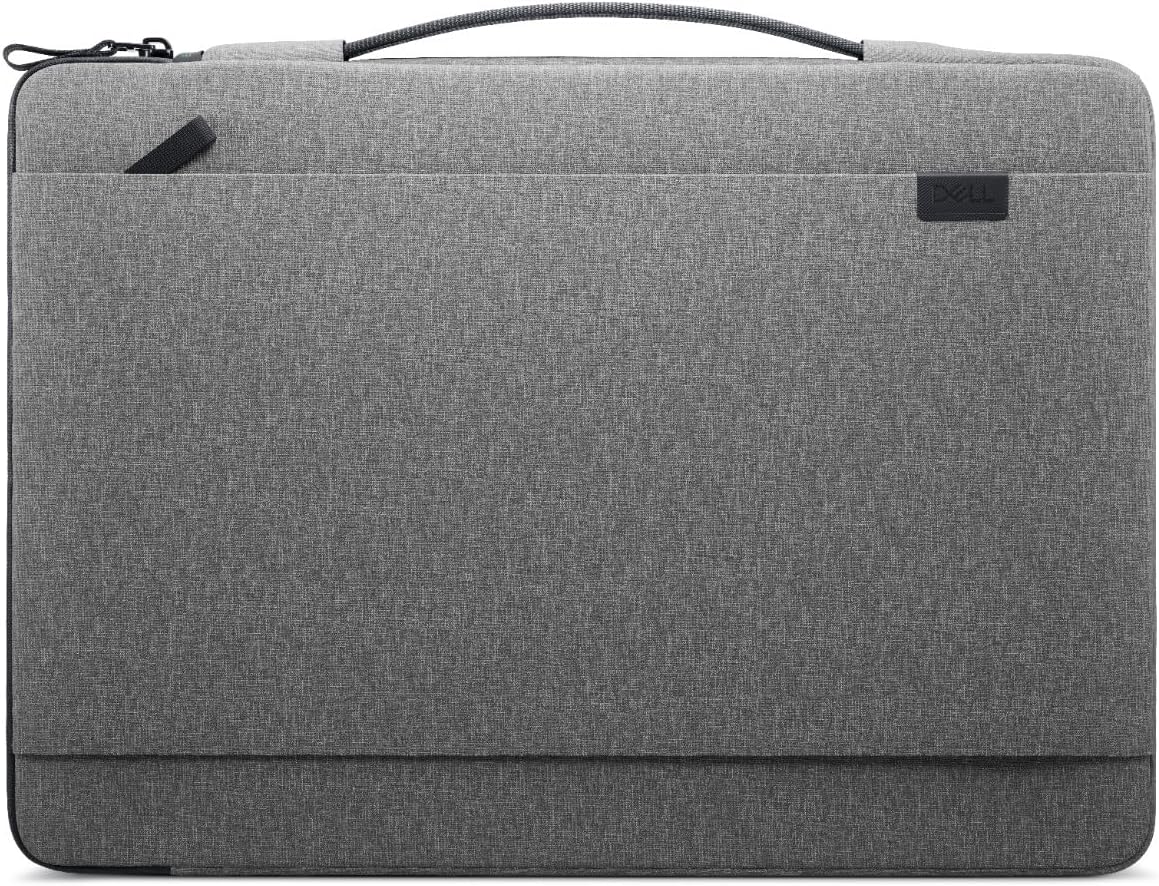 Capa Dell Pro 15-16 EcoLoop Urban CV4625, Para notebooks de até 16", 100% Plástico reciclado, Alça retrátil, Proteção lateral acolchoada, Bolso frontal, Leve, Cinza